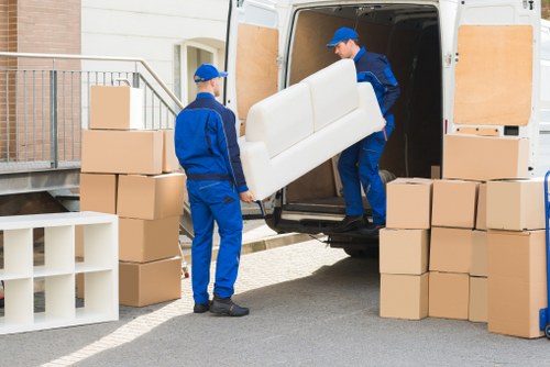 Local removals van supporting a flat move in Islington