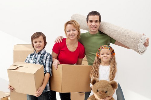 Local removals team planning access and parking for an Islington move