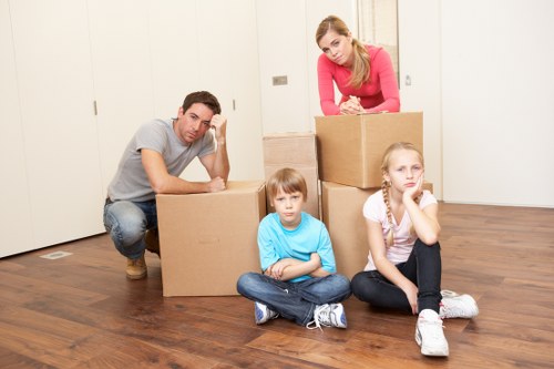 Careful packing and handling during a local removals service