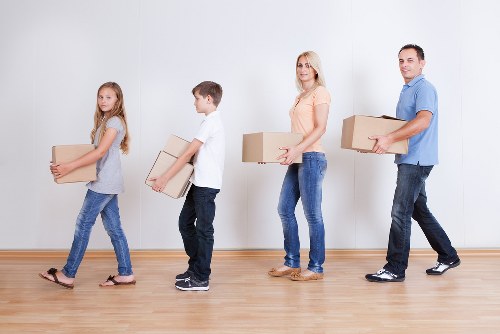 Removal van loading household items for an Islington relocation
