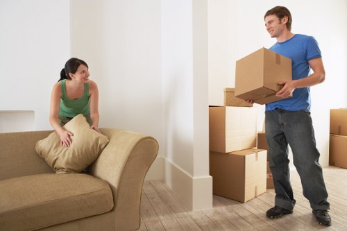 Packing and preparation section for an Islington move